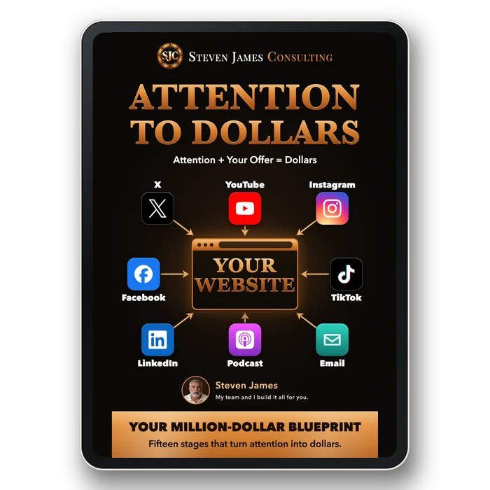 The book Attention To Dollars shown on a tablet