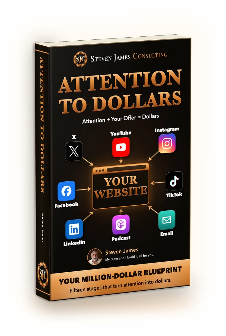 The book Attention To Dollars by Steven James, Steven James Consulting
